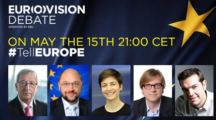 Débat Eurovision – Candidat-e-s à la présidence de la Commission européenne – 15/05/2014